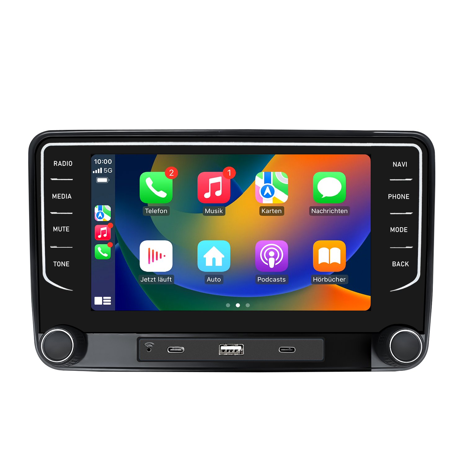 Radio voor VW Golf 5 6 Plus Polo 6R T5 Tiguan CarPlay Android Auto Navigatie