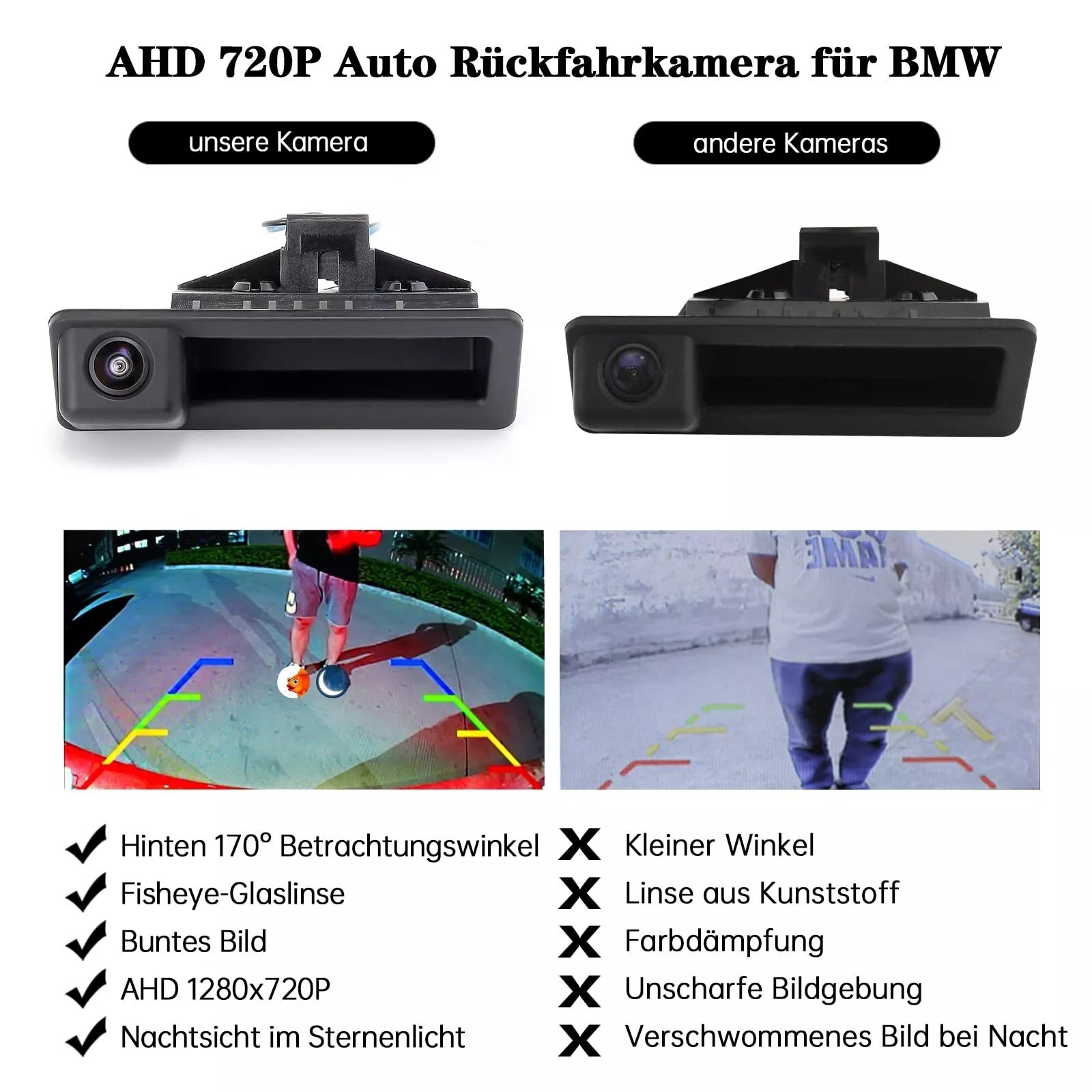 achteruitrijcamera voor BMW met handgreep - Image 2