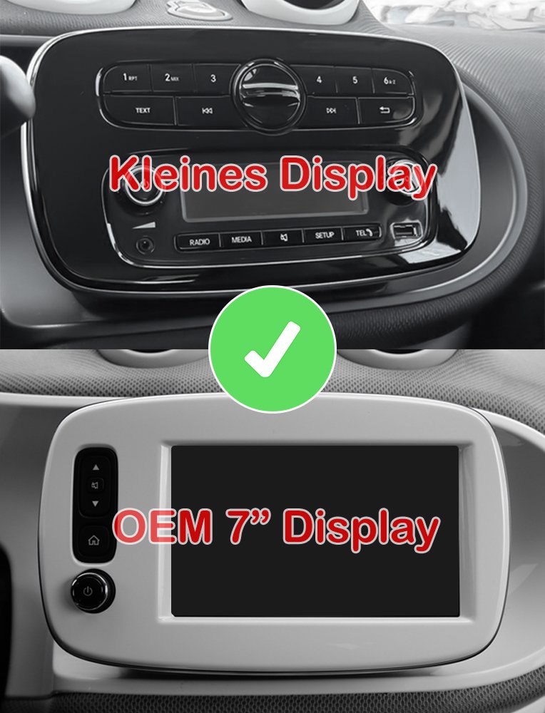 Radio Smart 453 Fortwo Forfour CarPlay Android Auto Navigatie RDS - Image 2