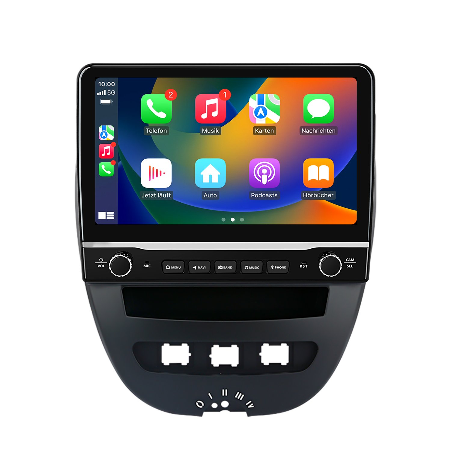 Radio voor Peugeot 107 Citroen C1 Toyota Aygo CarPlay Android Auto Bluetooth Navi - Image 2