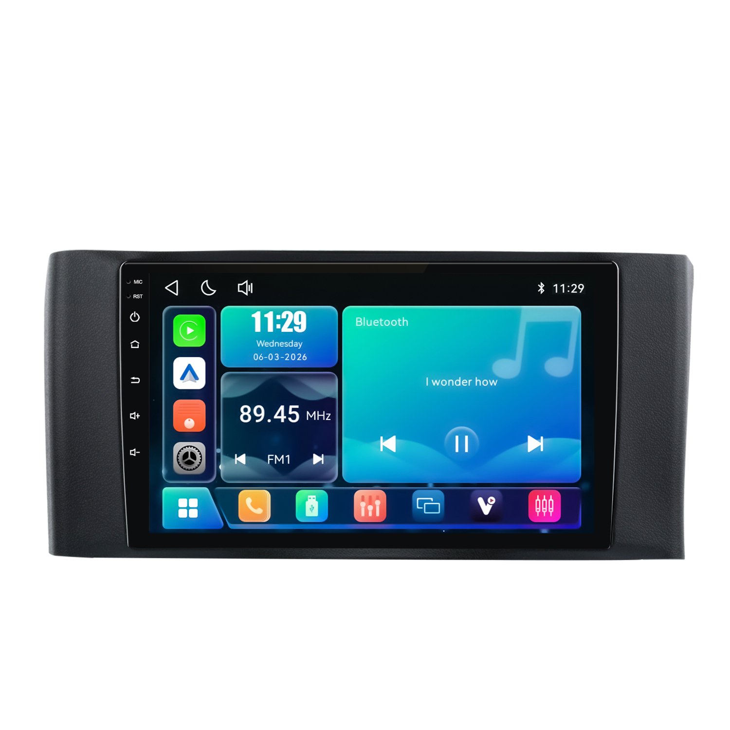 Linux Radio voor Smart 451 CarPlay Android Auto Bluetooth