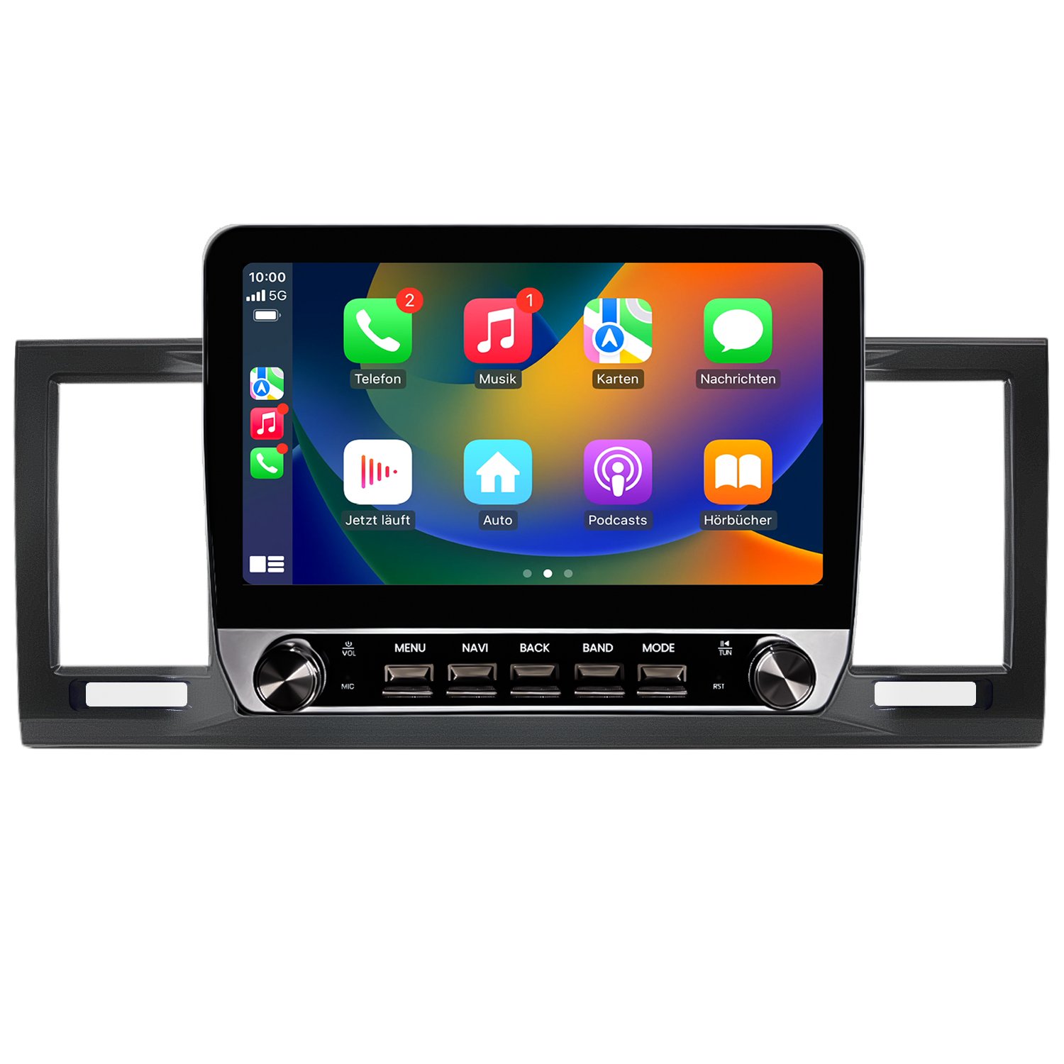 Radio met draaiknop voor VW T6 CarPlay Android Auto Navi RDS - Image 2