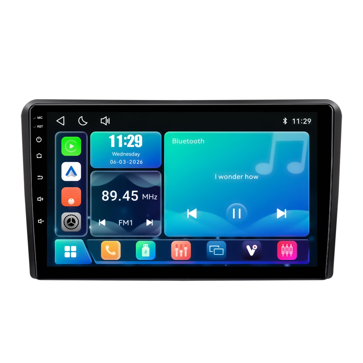 Linux Radio voor Audi A3 8P CarPlay Android Auto Bluetooth
