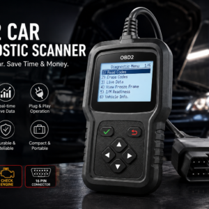 Premium OBD2 Car Diagnostic Scanner – Check Engine Code Reader