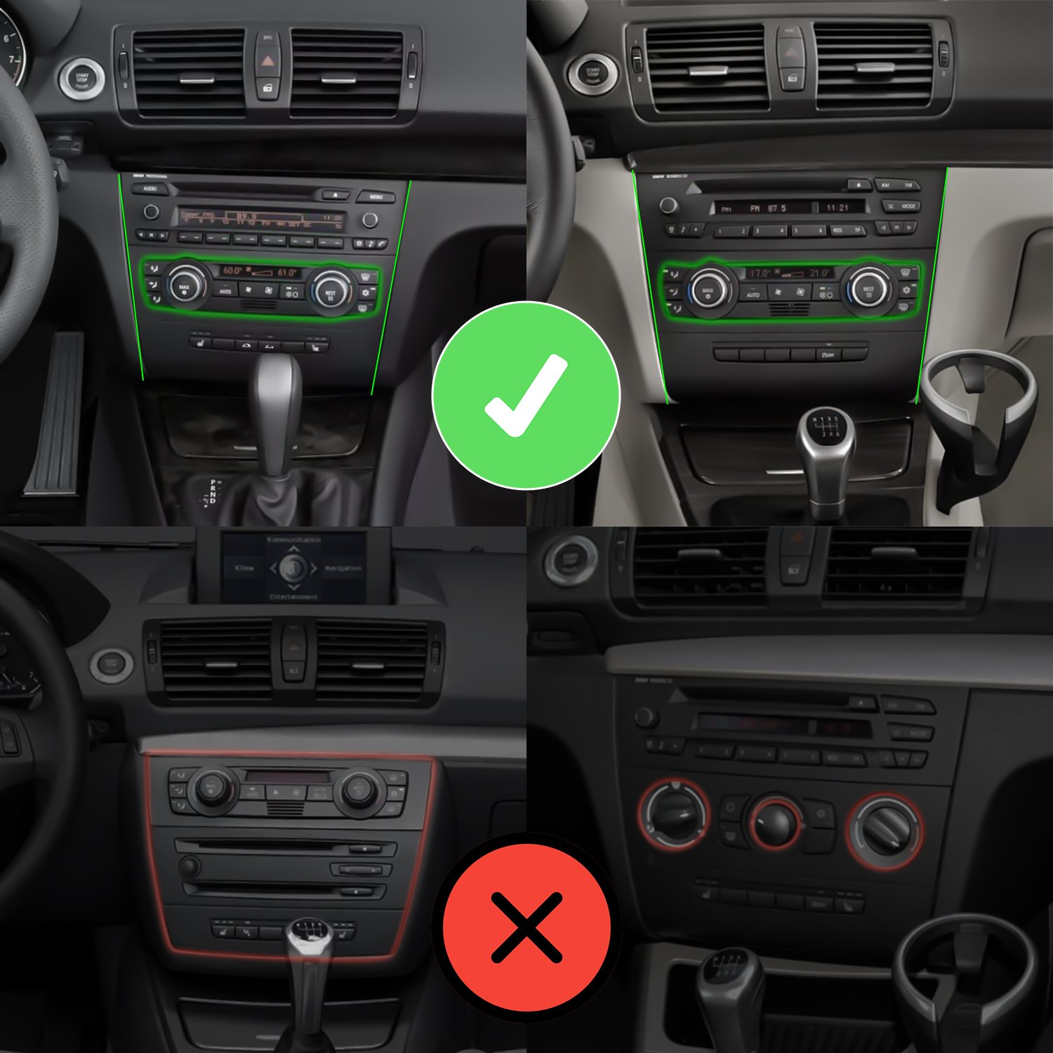 Radio voor BMW 1 Serie E81 E82 E87 E88 CarPlay Android Auto Navi GPS - Image 2