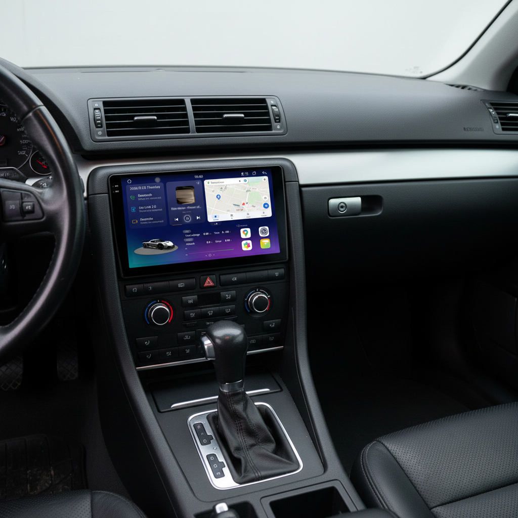 2K-scherm radio voor Audi A4 B6 B7 CarPlay Android Auto X9 - Image 2
