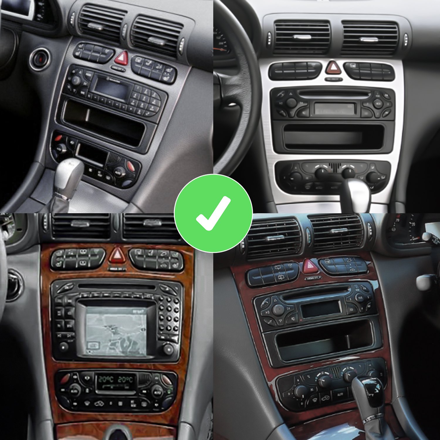Radio voor Mercedes W203 Vorfacelift CarPlay Android Auto - Image 2