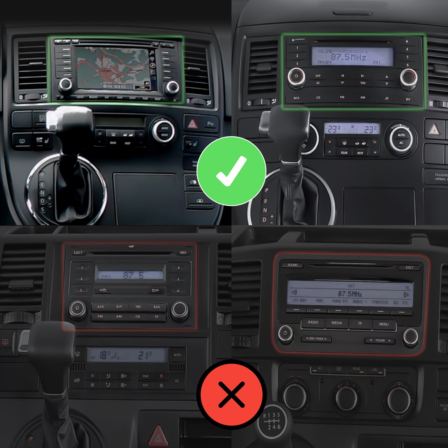 Linux Radio voor VW T5 CarPlay Android Auto Bluetooth - Image 2
