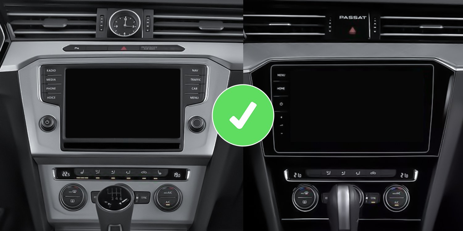 2K-Display radio voor VW Passat B8 CarPlay Android Auto Navi X9 - Image 2