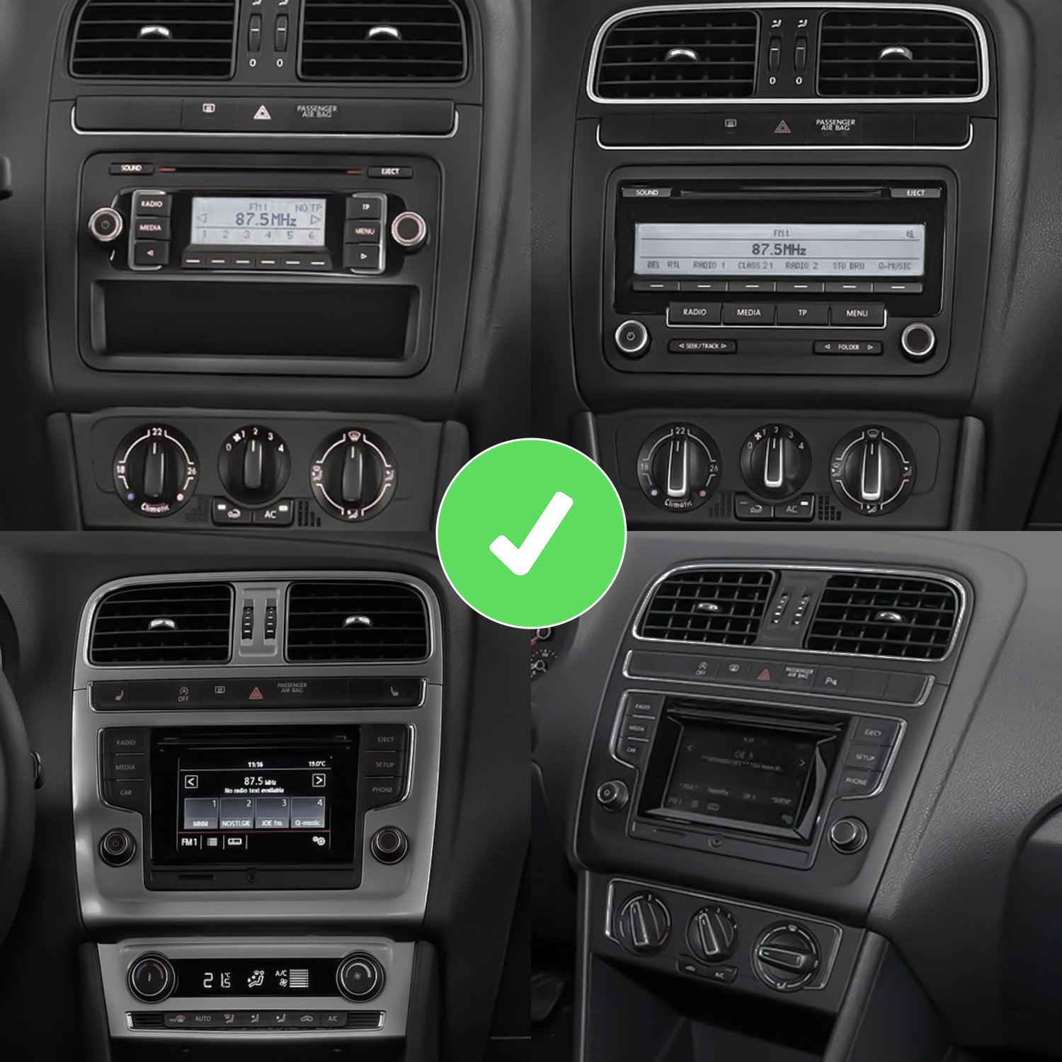 Radio voor VW Polo 5 6R 6C CarPlay Android Auto Navi Bluetooth - Image 2