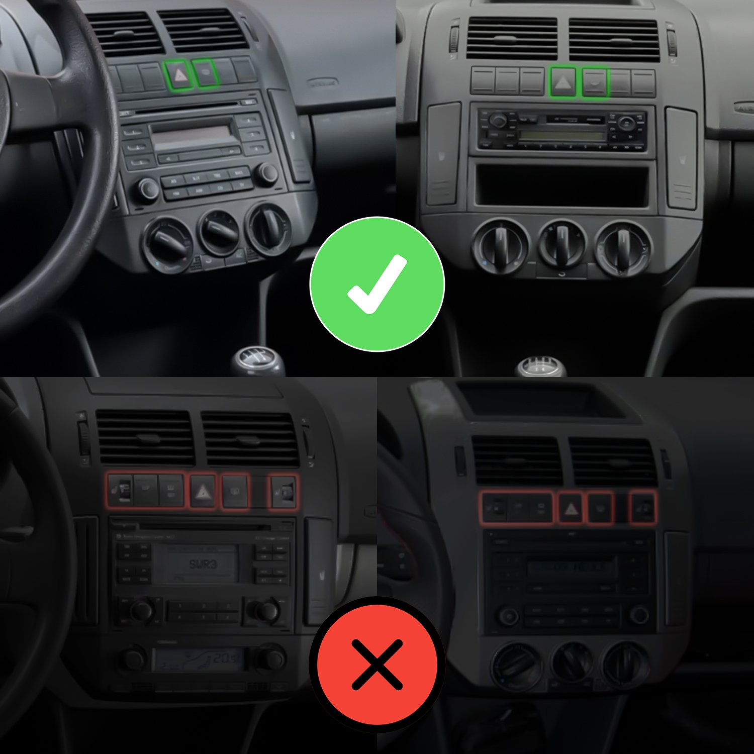 Radio voor VW Polo 4 9N 9N3 CarPlay Android Auto Navi Bluetooth - Image 2