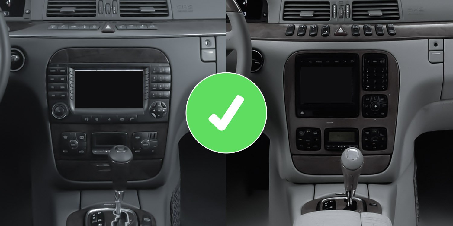 Radio voor Mercedes S-Class W220 CarPlay Android Auto Bluetooth - Image 2