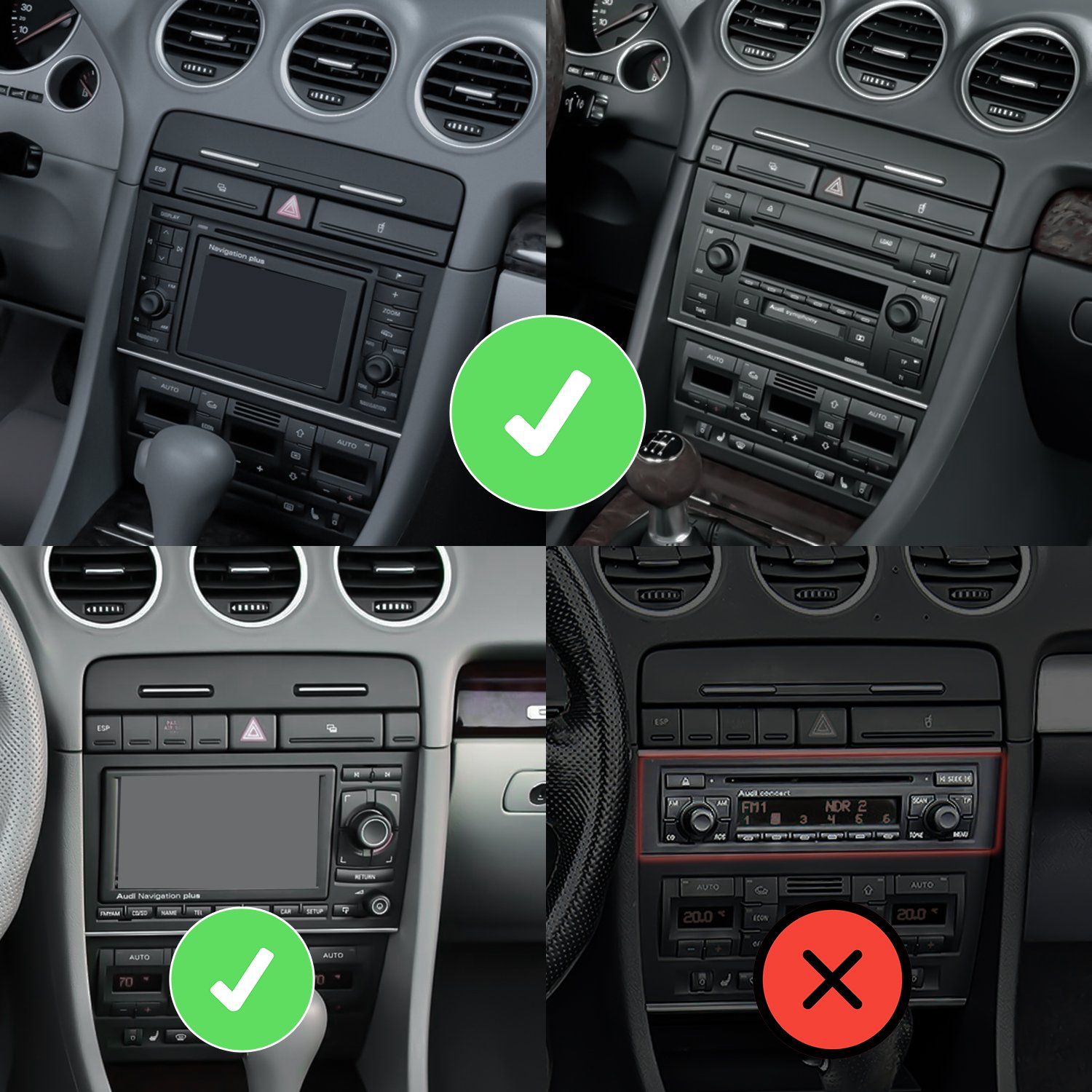 2K-scherm radio voor Audi A4 B6 B7 CarPlay Android Auto X9 - Image 3