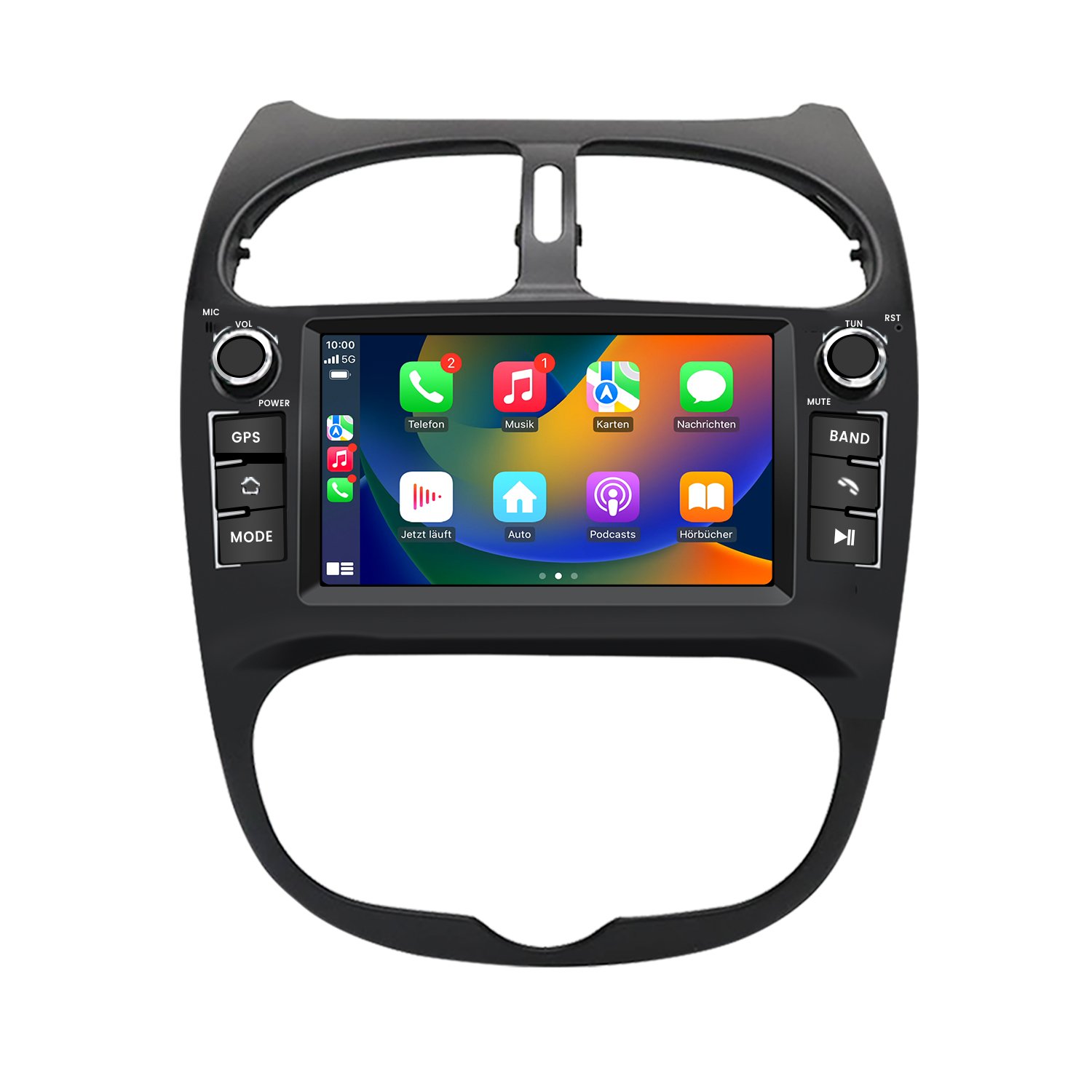 Radio voor Peugeot 206 CarPlay Android Auto Bluetooth Navigatie